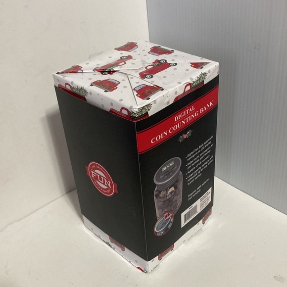 Digital Coin Counting Bank LCD Display Mason Jar Design - Picture 5 of 9